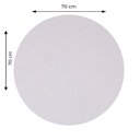 Ver imagem 4 de Mesa Alpha Inox 77,50 Cm (altura) com Tampo em Mdp Redonda 70 Cm Branco