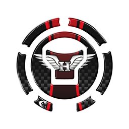 Adesivo Bocal Cb Twister Cg Titan - Fan - Start 160 +2018 Asa Vermelho Vermelho - 1