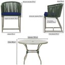 Ver imagem 2 de Mesa com 4 Cadeiras e Noronha Estofado 10 Trama Original Verde