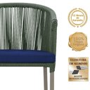 Ver imagem 3 de Mesa com 4 Cadeiras e Noronha Estofado 10 Trama Original Verde