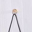 Ver imagem 4 de Prateleira de madeira suspensa por corda - 2 unidades