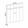Rack com Painel para TV até 75 Polegadas com LED Impressão Ripada 3D Liverpool - 3