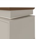 Ver mais imagens de Rack com Painel para TV 75 Polegadas com LED Ripado MDF 245,5cm x 185,6cm Yescasa Pinho/Off White