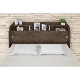 Cabeceira para Box Casal Queen 1,58 Chocolate Elisa Framar - 3