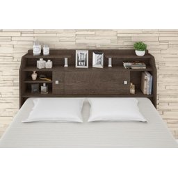 Cabeceira para Box Casal Queen 1,58 Chocolate Elisa Framar - 5