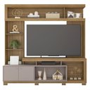 Ver imagem 4 de Estante para TV e Home Theater até 55 Polegadas 210CMX207,2cm 2 Portas Formosa Marrom