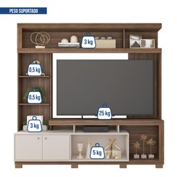 Estante Home Para TV 55 Polegadas com 2 Portas Formosa - 9