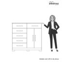 Ver imagem 7 de Cômoda 2 Portas 6 Gavetas Xangai