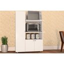 Ver imagem 2 de Balcão de Cozinha Modulado Âmbar C/ 3 Portas e 2 Nicho P/ Forno 70cm Branco - Telasul