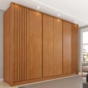 Ver imagem 2 de Guarda Roupa Casal Ripado 6 Portas 6 Gavetas 275cm Espresso Móveis 