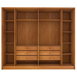 Guarda Roupa Casal Ripado 6 Portas 6 Gavetas 275cm Espresso Móveis  - 16