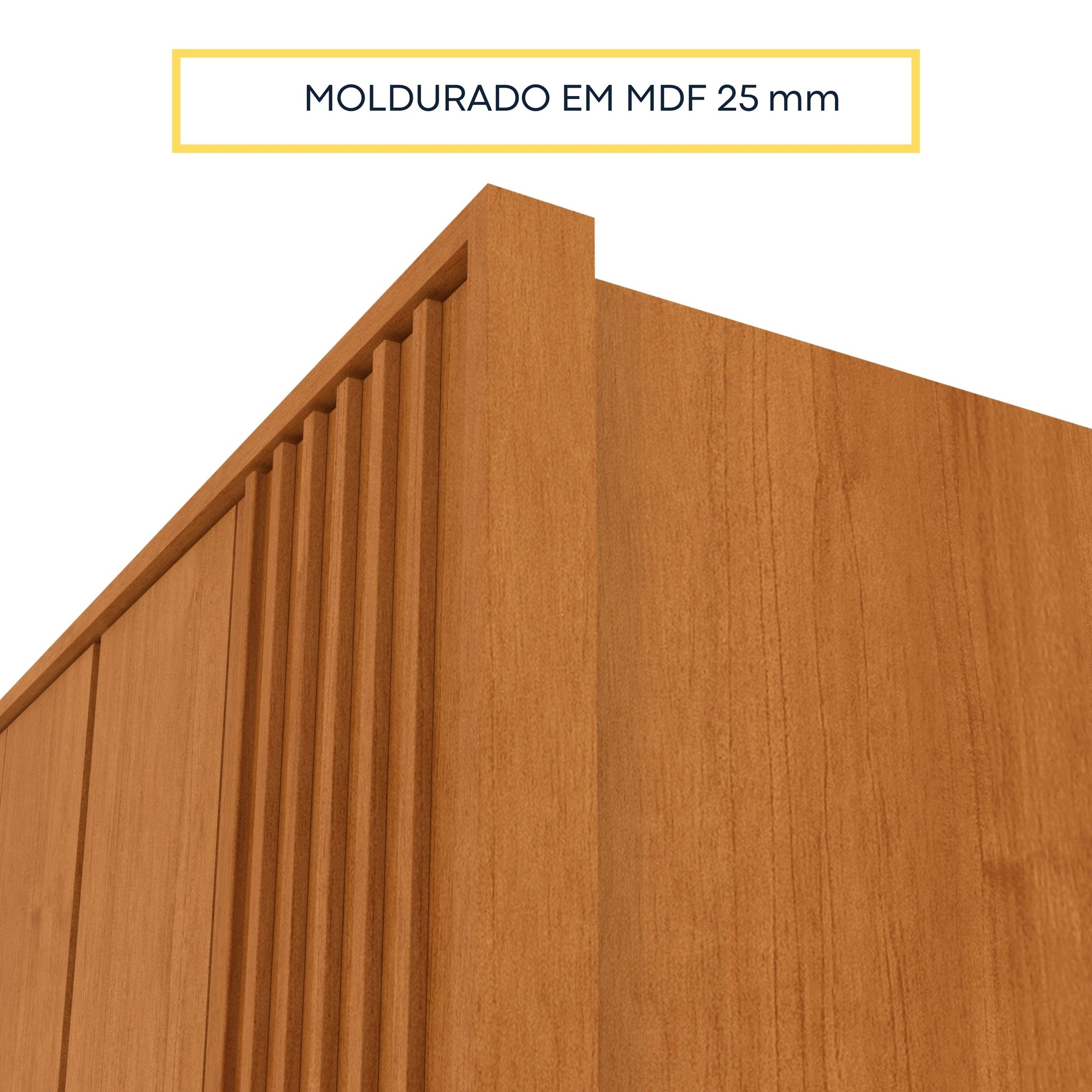 Guarda Roupa Casal Ripado 6 Portas 6 Gavetas 275cm Espresso Móveis  - 6