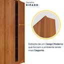 Ver mais imagens de Guarda Roupa Casal Ripado 6 Portas 6 Gavetas 275cm Espresso Móveis 