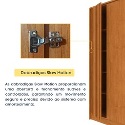 Guarda Roupa Casal Ripado 6 Portas 6 Gavetas 275cm Espresso Móveis  - 11