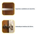 Ver imagem 5 de Guarda Roupa Casal Ripado 6 Portas 6 Gavetas 275cm Yescasa Bege/Cinamomo/Off White
