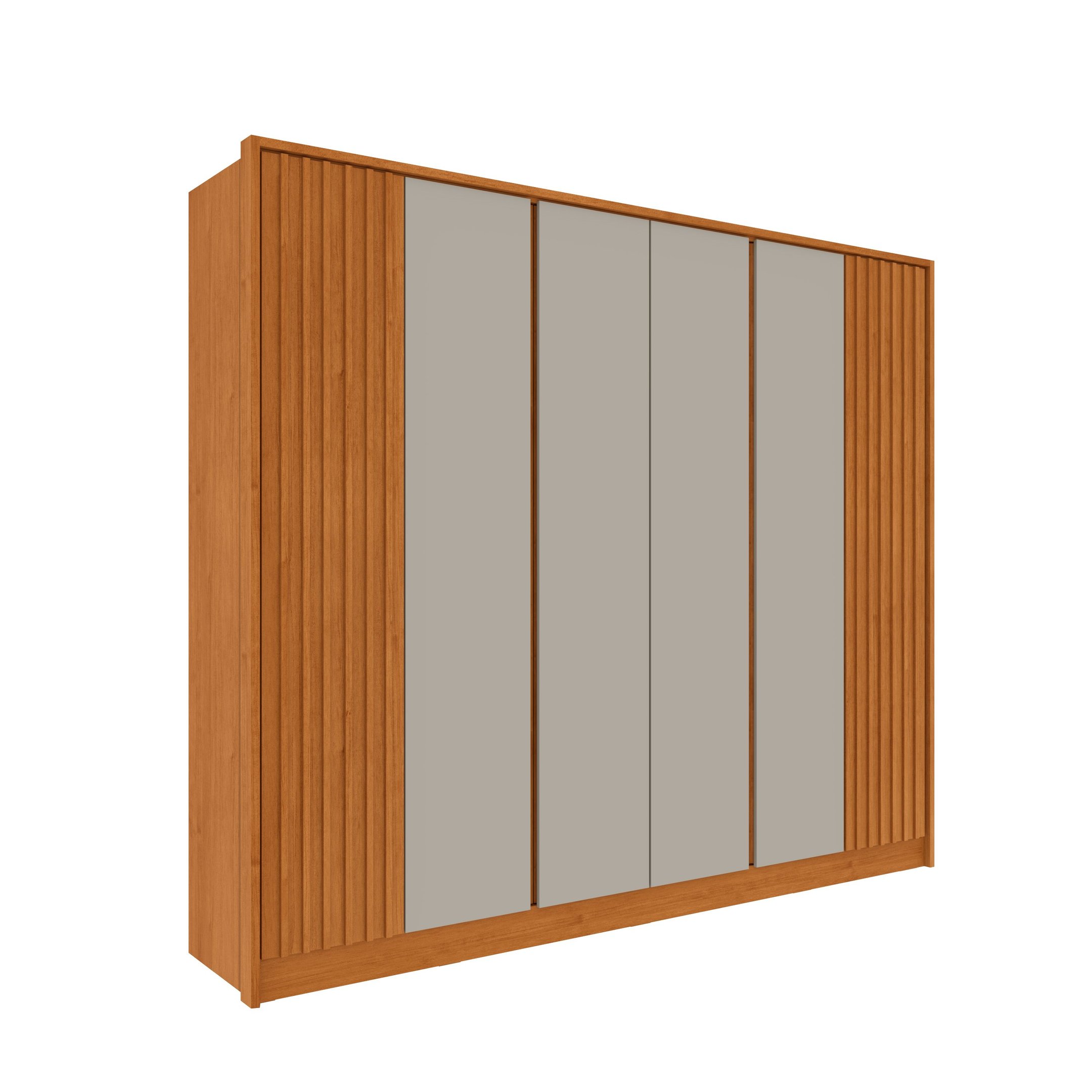 Guarda Roupa Casal Ripado 6 Portas 6 Gavetas 275cm Espresso Móveis  - 14