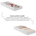 Ver imagem 7 de Mini Cama com Cama Auxiliar MDF 153x79 cm Decmade