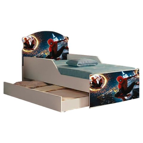 Mini Cama com Cama Auxiliar MDF 153x79 cm Decmade