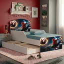 Ver imagem 2 de Mini Cama com Cama Auxiliar MDF 153x79 cm Decmade