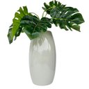 Ver imagem 1 de Decoração sala vaso centro de mesa cinza claro c/ planta
