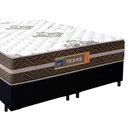 Ver imagem 6 de Cama Box Casal Bipartido Suede + Colchão Molas Ensacadas Texas Prime Colchões 138cm - Suporta At