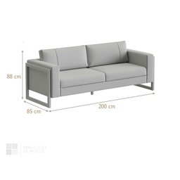 Sofá 3 Lugares 200cm Lin - 4