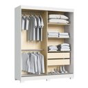 Ver imagem 4 de Guarda-Roupa 2 Portas de Correr 2 Gavetas Rudá Branco/Duna
