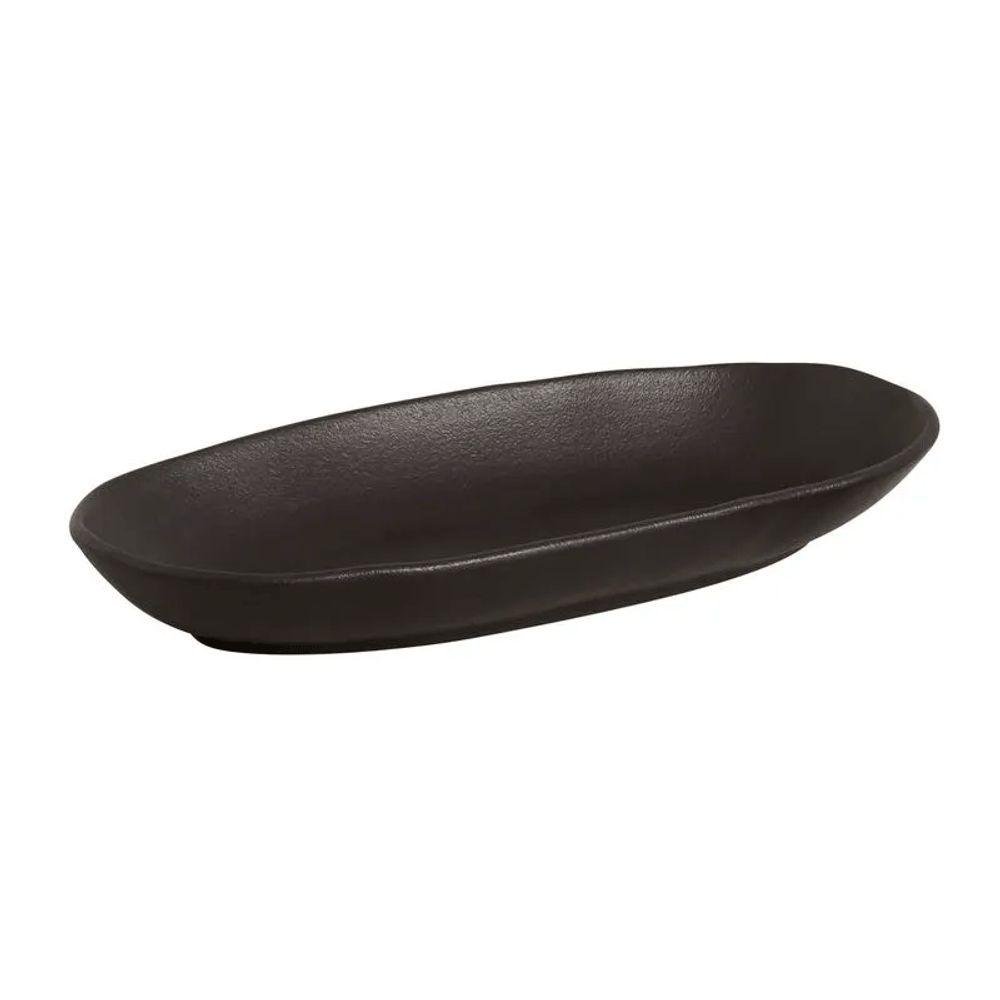 Travessa Oval Funda Orgânico Preto Matte 650 Ml Porto Brasil - 1