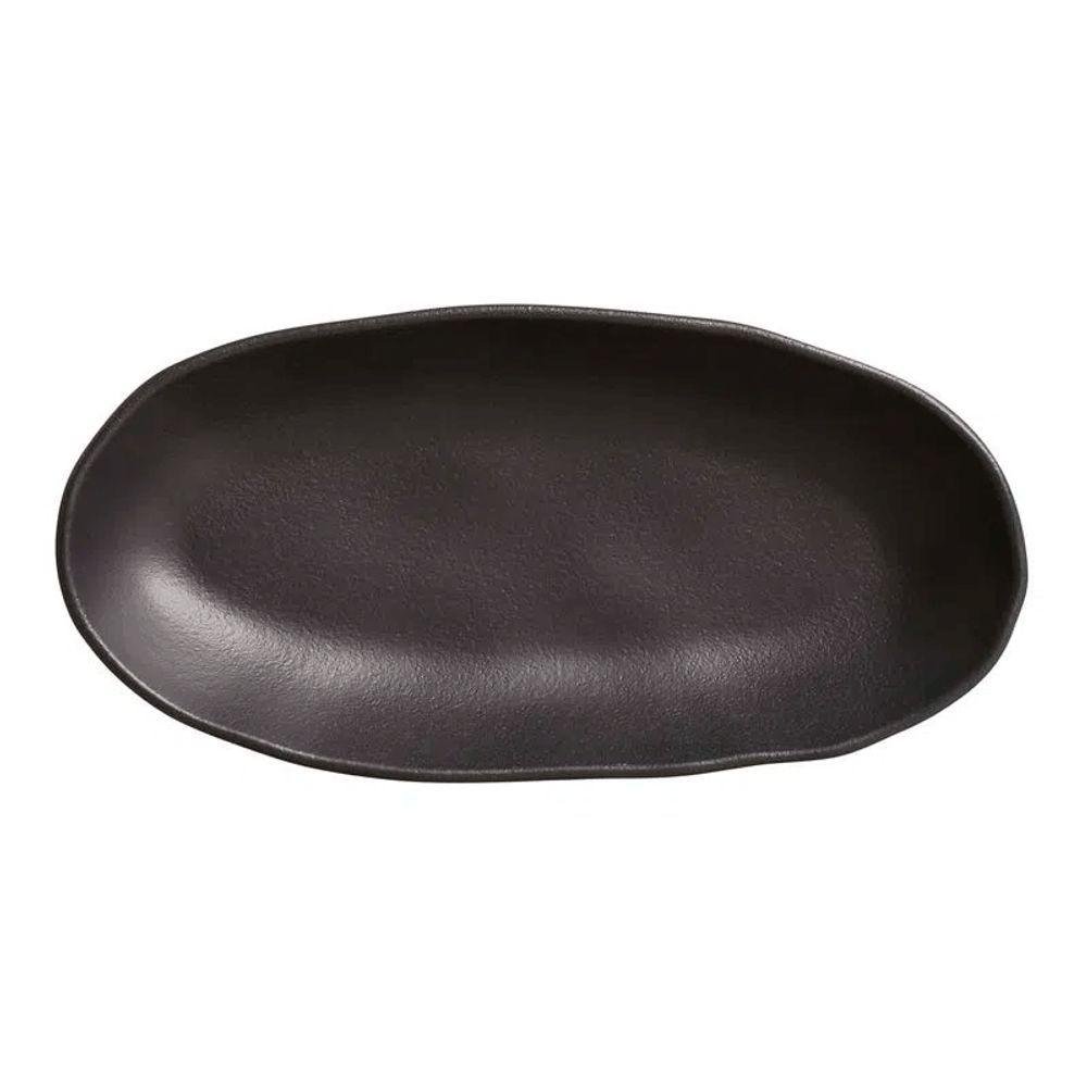 Travessa Oval Funda Orgânico Preto Matte 650 Ml Porto Brasil - 3