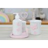 Kit Higiene Bebê Porcelana Borboleta Menina Quarto Bancada Banho Cuidados Recém Nascido K110 - 8