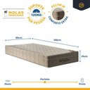 Ver mais imagens de Cama Box com Colchão de Molas Ensacadas Ortobom Airtech Springpocket + Auxiliar Unique Solteiro 88cm