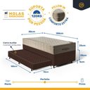 Ver imagem 7 de Cama Box com Colchão de Molas Ensacadas Ortobom Airtech Springpocket + Auxiliar Unique Solteiro 88cm