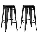 Ver imagem 1 de Kit 4 Banquetas Altas Anm6930b Iron Tolix Titan Anima Office Vazada Preto Base Metal