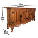 Ver imagem 2 de Aparador Rústico em Peroba Rosa de Demolição Para Cozinha Libertas Rosas Artesanato Aparador Buffet