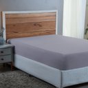 Ver imagem 2 de Lençol Queen Size 100% Algodão Percal 300 Fios com Elástico Forro de Cama:cinza