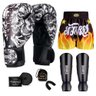 Kit Boxe Muay Thai Fheras Top Caveira Branca (03003580) - 1