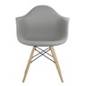 Cadeira Prizi Eames com Braço E65 Cinza - 1