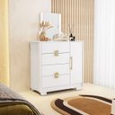 Ver imagem 3 de Cômoda Sapateira Ilha Bela 1 Porta 4 Gavetas - Aurum:branco