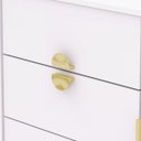 Ver imagem 2 de Cômoda Sapateira Ilha Bela 1 Porta 4 Gavetas - Aurum:branco