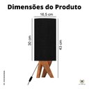 Ver imagem 3 de Abajur Pequena De Quarto Luminária De Mesa Madeira Moderna:Preto