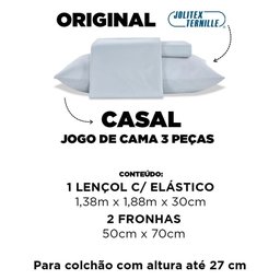 Jogo de Lençol Queen 3 Peças Toque de Seda Liso na Cor Cinza: Luxo e Conforto para Suas Noites - 7