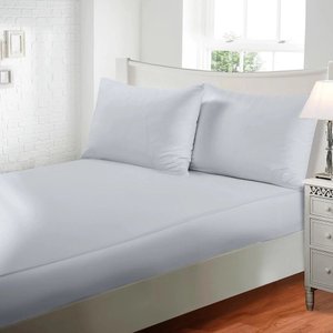 Jogo de Lençol Queen 3 Peças Toque de Seda Liso na Cor Cinza: Luxo e Conforto para Suas Noites