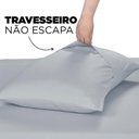 Ver imagem 6 de Jogo de Lençol Queen 3 Peças Toque de Seda Liso na Cor Cinza: Luxo e Conforto para Suas Noites