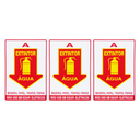 Ver imagem 1 de Combo 10 Placas de Sinalização Extintor a Água 20x30 Acesso - X-712 F9e