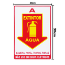 Ver imagem 2 de Combo 10 Placas de Sinalização Extintor a Água 20x30 Acesso - X-712 F9e