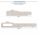 Ver imagem 4 de Rack Extensível para TV até 75 Polegadas Planejado 304cm Aruá CabeCasa MadeiraOriginals