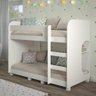 Beliche Montessoriano Ema com 1 Prateleira e Kit Pés MDF - Branco - 1