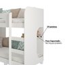 Beliche Montessoriano Ema com 1 Prateleira e Kit Pés MDF - Branco - 4