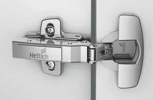 Dobradiça Hettich Sensys 8645I 110 Baixa (Reta) + Calco D 1,5 Completa (Kit Com 10) - 3