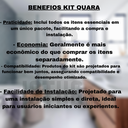 Ver imagem 5 de Kit Acessorios para Banheiro Quadrado 5 Peças Cromado Luxo Único
